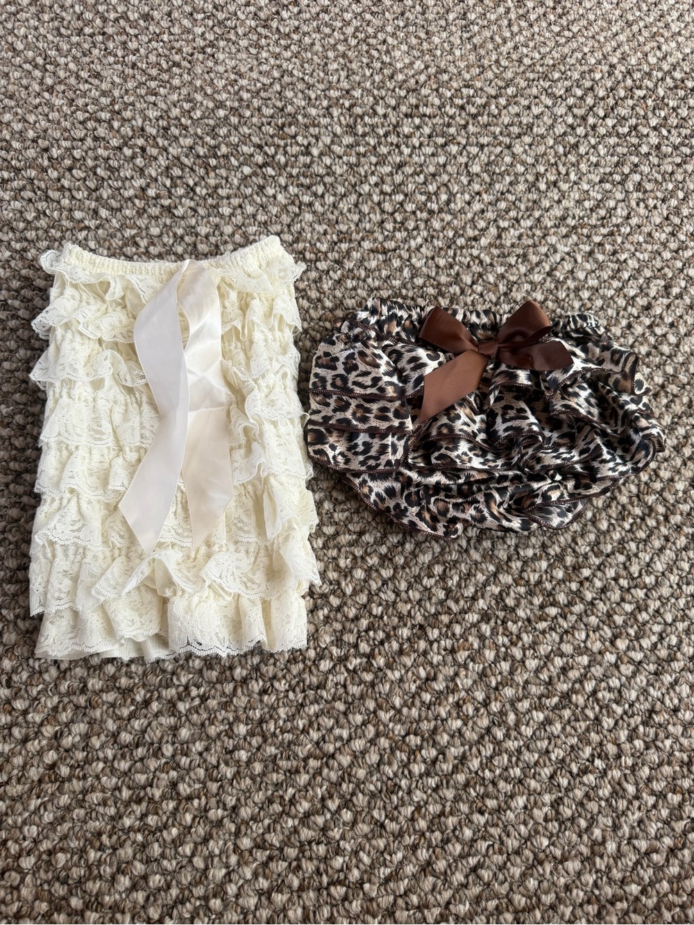 Wrapsody Kids Baby Bloomers Shorts 2-Piece Set Lace & Leopard Print 0-1Y